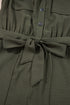 Modern Edge Utility Half Button Belted Wide Leg Jumpsuit